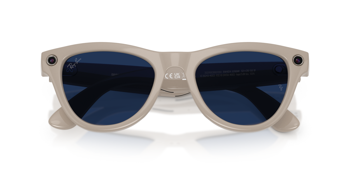 Ray-ban Skyler Meta Gen 2 Fotochromatische Zonnebril Grijs Transitions Sapphire/CAT1-3 / 52 Man,Vrouw
