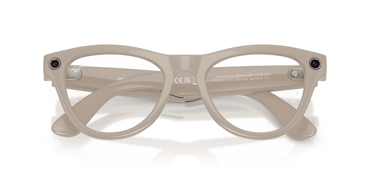 Ray-ban Skyler Meta Gen 2 Fotochromatische Zonnebril Grijs Transitions Sapphire/CAT1-3 / 52 Man,Vrouw