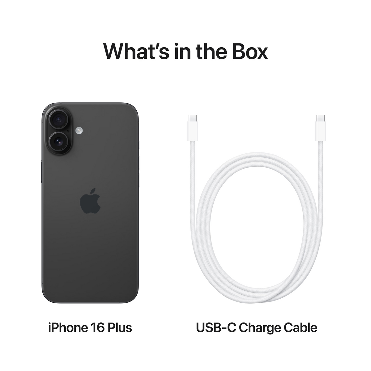 Apple iPhone 16 Plus - Zwart