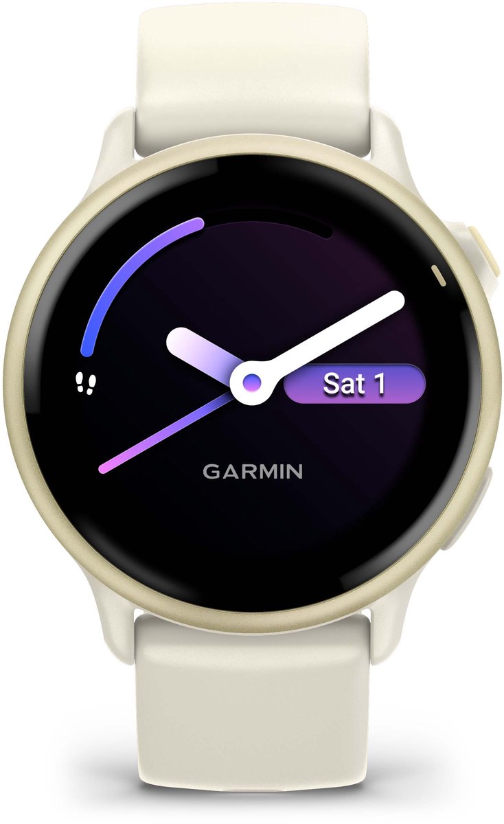 Garmin Vivoactive 6 - Smartwatch - Sporthorloge- Health - Fitness - 42 mm - Lunar Goudkleurig