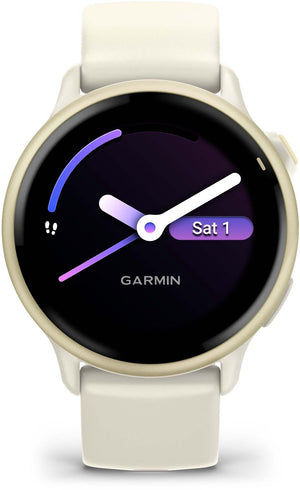 Garmin Vivoactive 6 - Smartwatch - Sporthorloge- Health - Fitness - 42 mm - Lunar Goudkleurig
