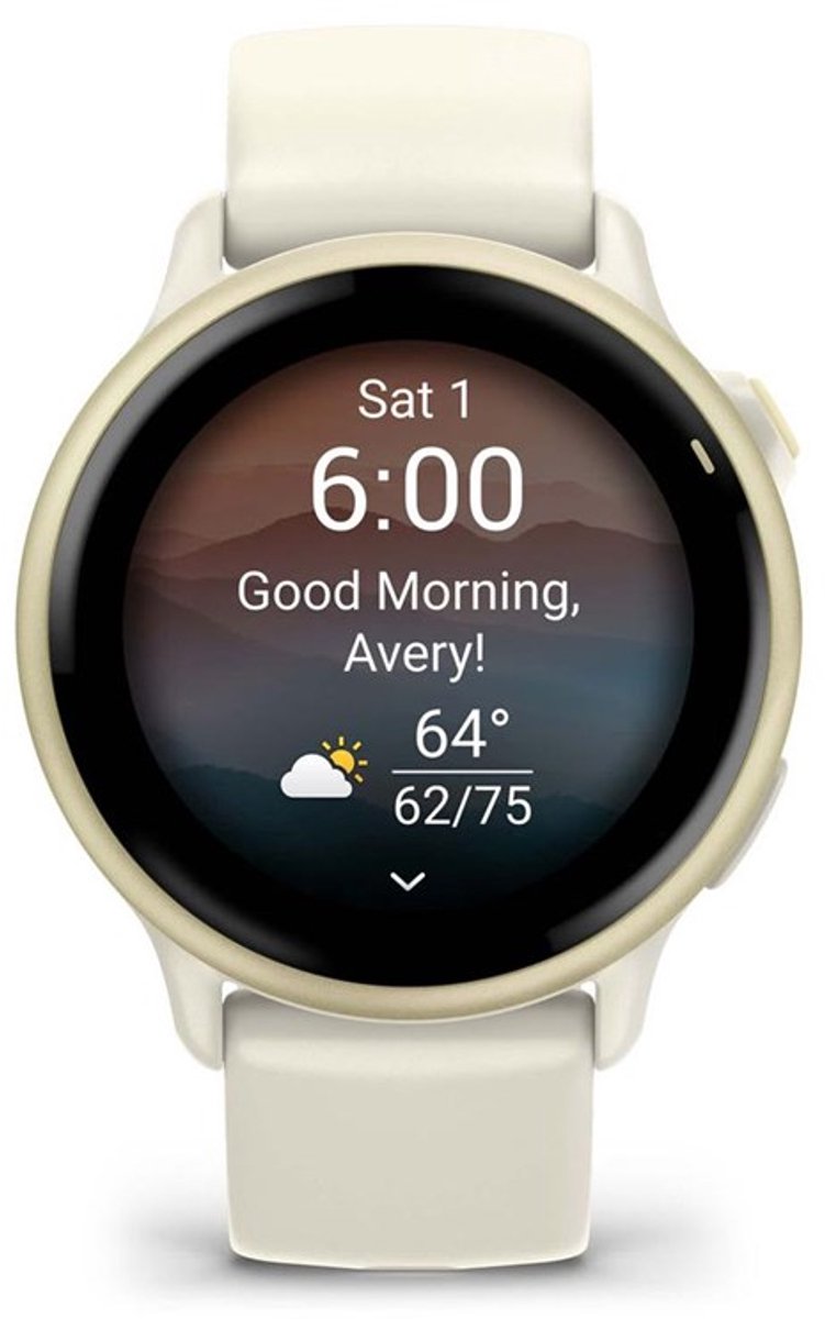 Garmin Vivoactive 6 - Smartwatch - Sporthorloge- Health - Fitness - 42 mm - Lunar Goudkleurig