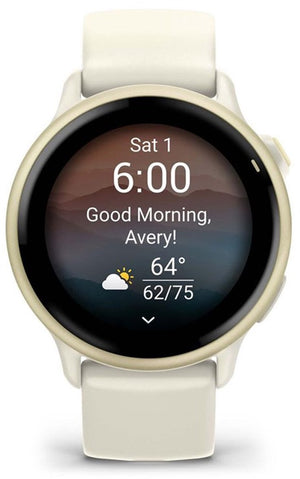 Garmin Vivoactive 6 - Smartwatch - Sporthorloge- Health - Fitness - 42 mm - Lunar Goudkleurig