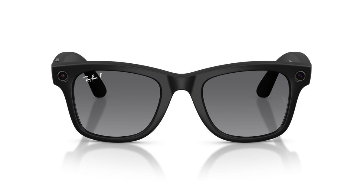 Ray-ban Wayfarer Meta Gen 2 Gepolariseerde Zonnebril Zwart Polar Gradient Graphite