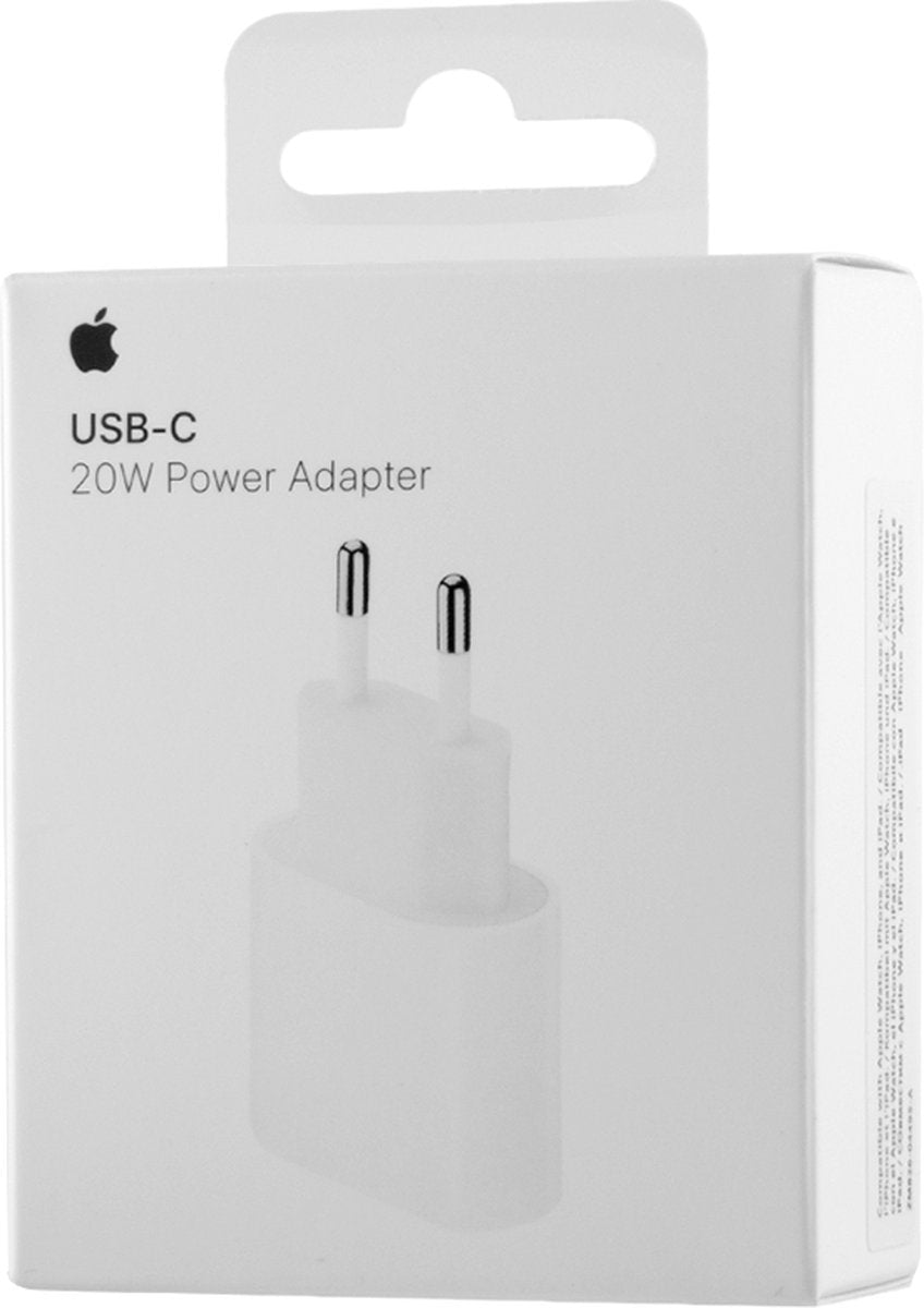 Apple 20W Power adapter - USB-C aansluiting - Snellader iPhone - Wit