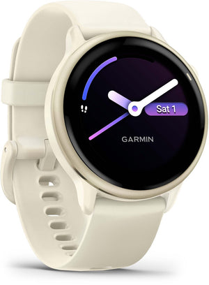 Garmin Vivoactive 6 - Smartwatch - Sporthorloge- Health - Fitness - 42 mm - Lunar Goudkleurig