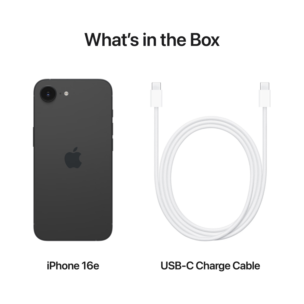 Apple iPhone 16e - Zwart
