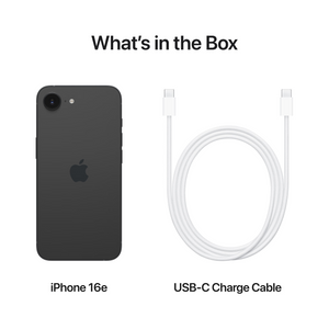Apple iPhone 16e - Zwart