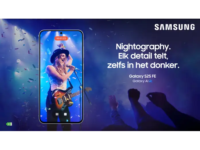 Samsung Galaxy S25 FE - Zwart