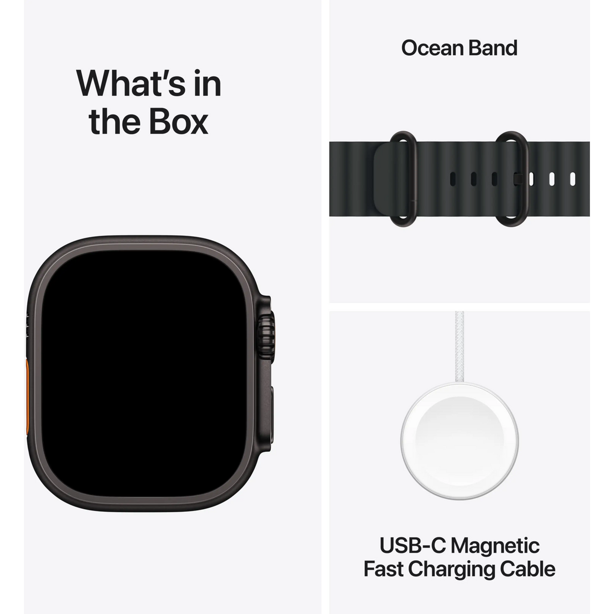 Apple Watch Ultra 3 - Wifi + 5G - 49mm - Black Titanium Case with Black Ocean Band