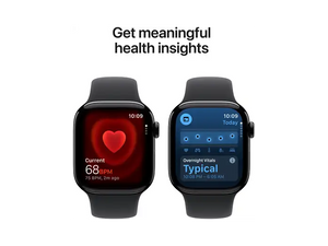 Apple Watch 11 - Wifi + 5G - 42mm - Jet Black Aluminium Case with Black Sport Band - S/M