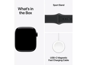 Apple Watch 11 - Wifi + 5G - 42mm - Jet Black Aluminium Case with Black Sport Band - S/M