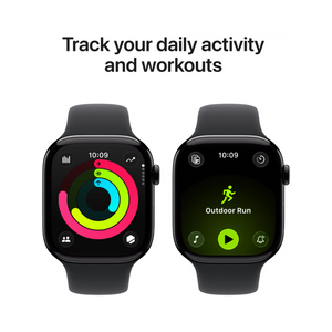 Apple Watch 11 - Wifi + 5G - 46mm - Jet Black Aluminium Case with Black Sport Band - S/M