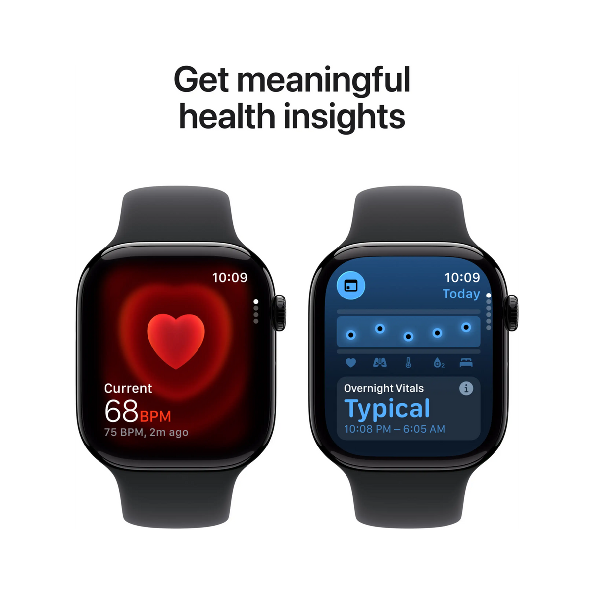 Apple Watch 11 - Wifi + 5G - 46mm - Jet Black Aluminium Case with Black Sport Band - S/M