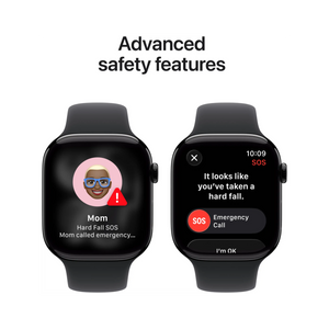 Apple Watch 11 - Wifi + 5G - 46mm - Jet Black Aluminium Case with Black Sport Band - S/M