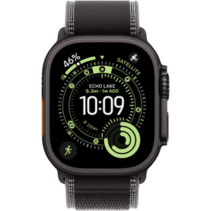Apple Watch Ultra 3 - Wifi + 5G - 49mm - Black Titanium Case with Black/Charcoal Trail Loop - M/L