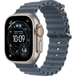 Apple Watch Ultra 3 - Wifi + 5G - 49mm - Natural Titanium Case with Anchor Blue Ocean Band