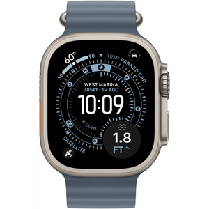 Apple Watch Ultra 3 - Wifi + 5G - 49mm - Natural Titanium Case with Anchor Blue Ocean Band