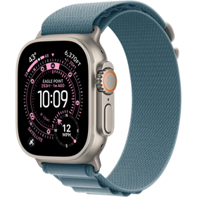 Apple Watch Ultra 3 - Wifi + 5G - 49 mm - Natural Titanium Case with Light Blue Alpine Loop - Medium
