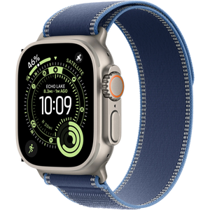 Apple Watch Ultra 3 - Wifi + 5G - 49mm - Natural Titanium Case with Blue/Bright Blue Trail Loop - M/L (kopie)