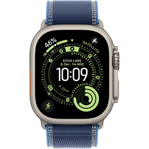 Apple Watch Ultra 3 - Wifi + 5G - 49mm - Natural Titanium Case with Blue/Bright Blue Trail Loop - M/L (kopie)