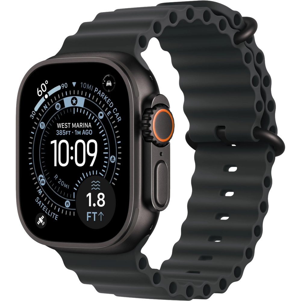 Apple Watch Ultra 3 - Wifi + 5G - 49mm - Black Titanium Case with Black Ocean Band