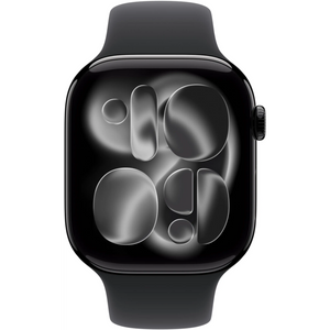 Apple Watch 11 - Wifi + 5G - 46mm - Jet Black Aluminium Case with Black Sport Band - S/M