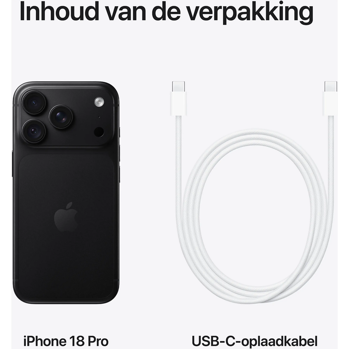 Apple iPhone 18 Pro - Zwart