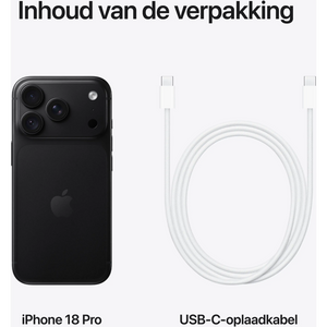 Apple iPhone 18 Pro - Zwart