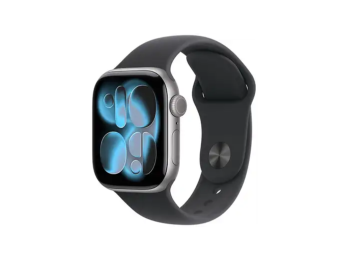 Apple Watch 11 - Wifi + 5G - 42mm - Space Grey Aluminium Case with Black Sport Band - S/M