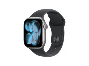 Apple Watch 11 - Wifi + 5G - 42mm - Space Grey Aluminium Case with Black Sport Band - S/M