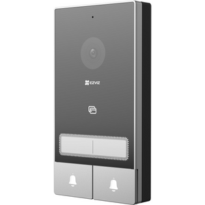 EZVIZ HP7 2-Family Kit – 2K Dubbele Video Deurbel & Intercom – 2-Wire Installatie – AI Detectie & Nachtzicht – 7 Inch Touchscreen – WiFi 6 – IP65