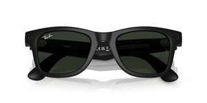 Ray-Ban: Meta Wayfarer - Clear to G15 Green Transitions - Matte Black