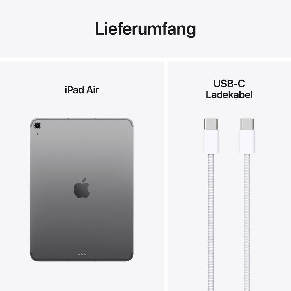 Apple iPad Air M3 (2025) - 11 inch - Wi-Fi + Cellular - 256GB - Space Grey - 7e generatie